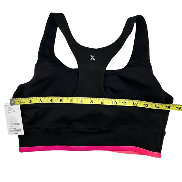 Xersion Women's Black Pink Light Support Longline Sports Bra Size XL XXL - Picture 7 of 13